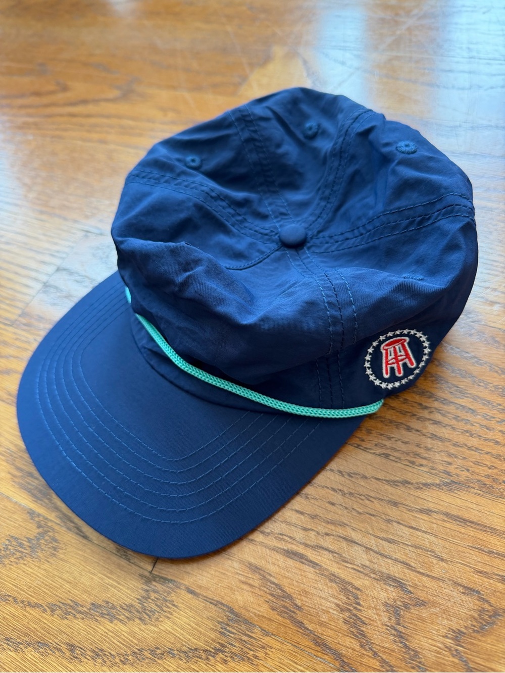 Barstool Sports Navy Rope-Trim Five-Panel Cap with Embroidered Patch